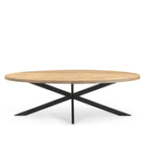 Eetkamertafel Ellips 25+25 220 Benoa