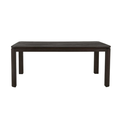 Eettafel van bruin mangohout met stevig onderstel, 200 x 100 cm