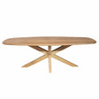 Eettafel - Deens Ovaal Naturel Mangohout - 210x100 cm - Kruispoot Kitchen & Dining Room Tables Starfurn