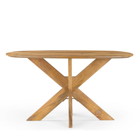 Eettafel Deens Ovaal Runa met Houten Onderstel 140 Benoa
