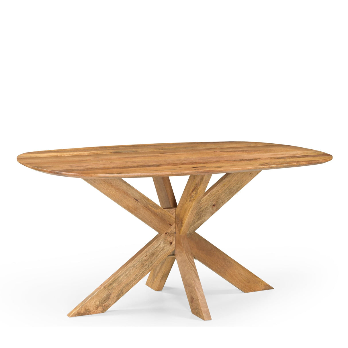 Eettafel Deens Ovaal Runa met Houten Onderstel 160 Benoa