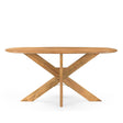 Eettafel Deens Ovaal Runa met Houten Onderstel 160 Benoa