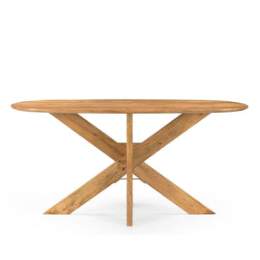 Eettafel Deens Ovaal Runa met Houten Onderstel 160 Benoa