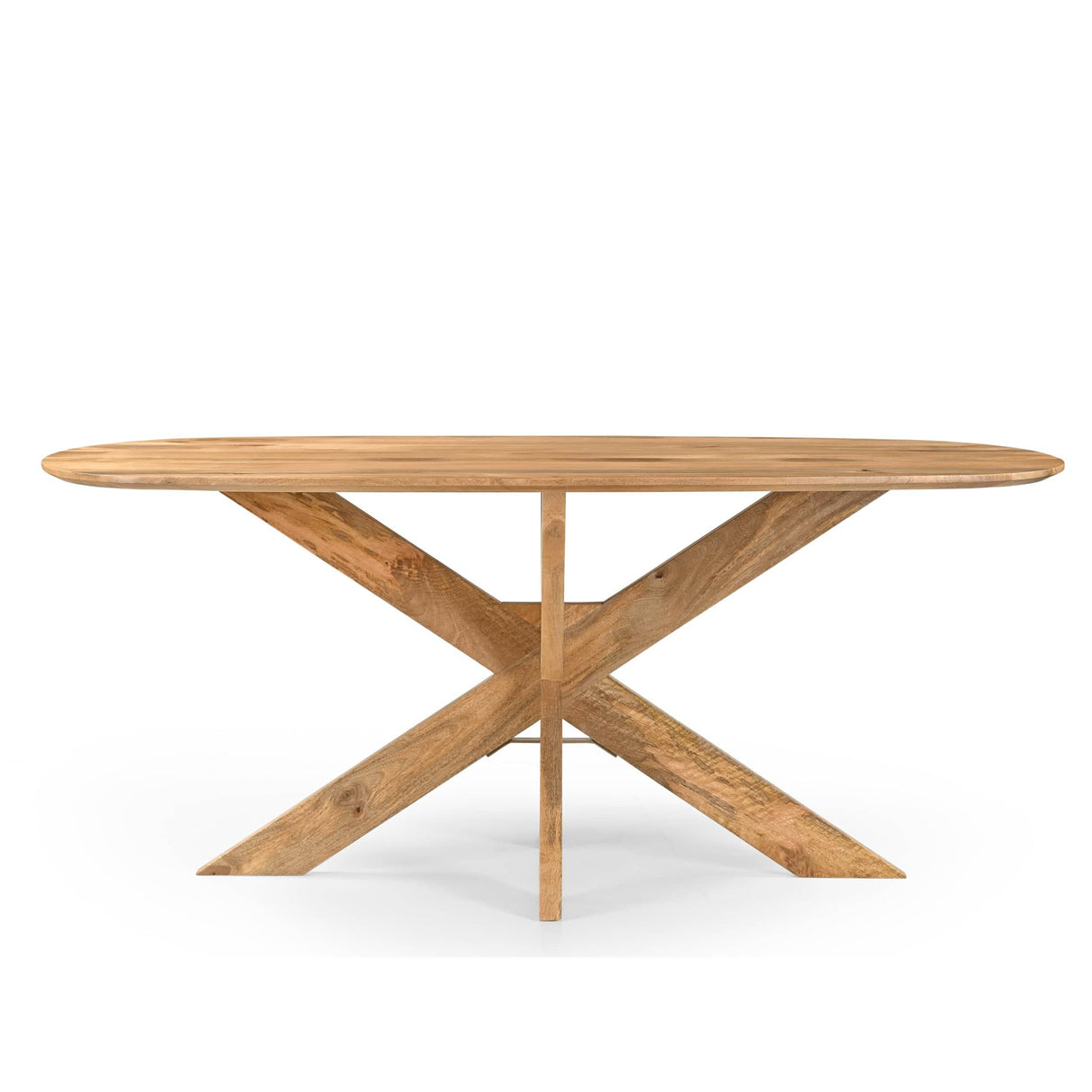 Eettafel Deens Ovaal Runa met Houten Onderstel 220 Benoa
