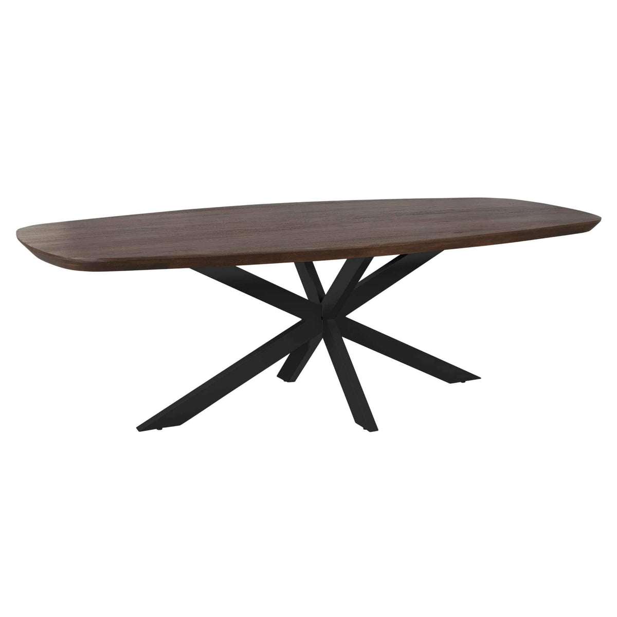 Eettafel Madison Brown | 240 cm | Deens Ovaal | Poot Black Starfurn