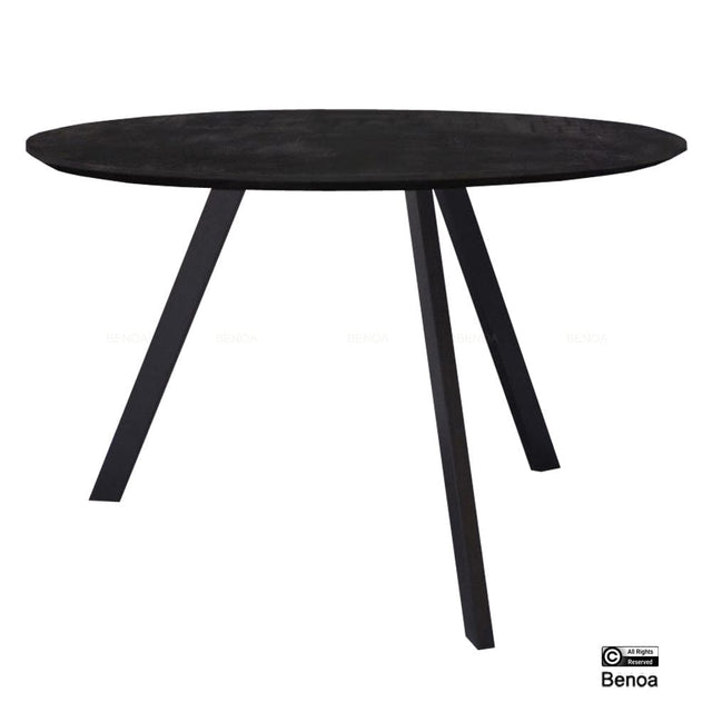 Eettafel Rond Berlin Zwart 150 Benoa