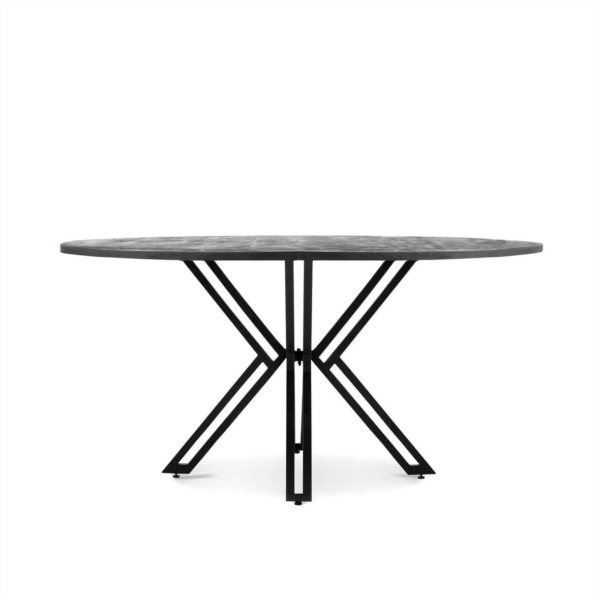 Eettafel Rond Yana Zwart 120 Benoa