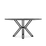 Eettafel Rond Yana Zwart 120 Benoa