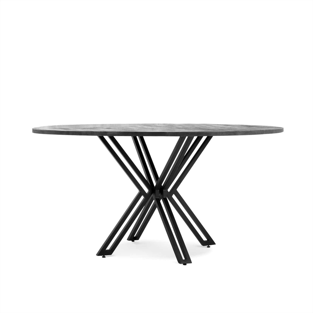 Eettafel Rond Yana Zwart 120 Benoa