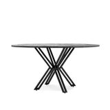 Eettafel Rond Yana Zwart 120 Benoa