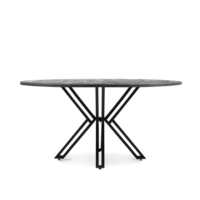 Eettafel Rond Yana Zwart 140 Benoa