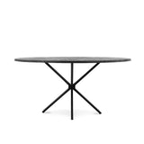 Eettafel Rond Yana Zwart 150 Benoa
