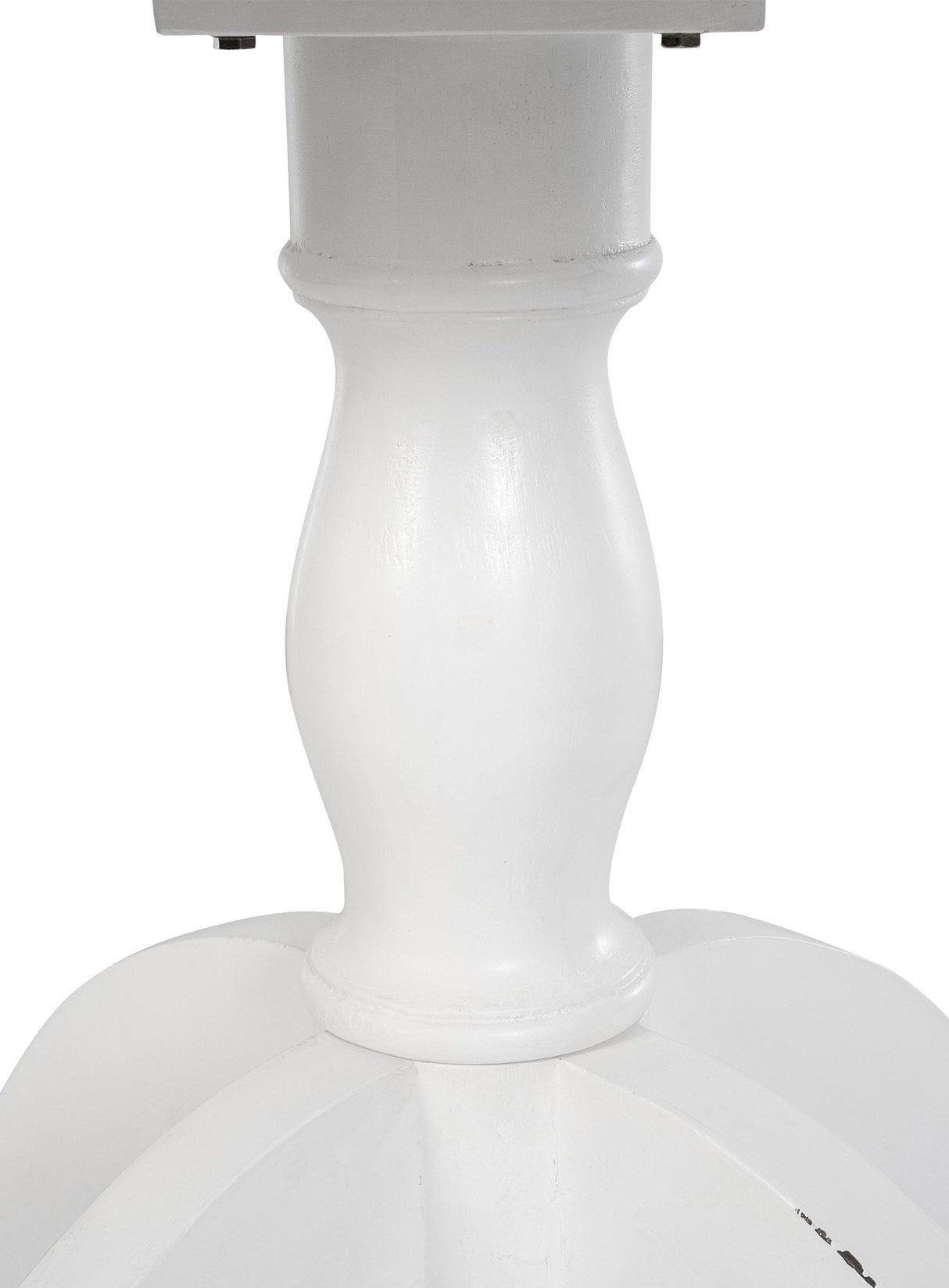 Eettafel Roswell Rond 90 cm – Massief Hout – Landhuisstijl – Naturel/Wit Kitchen & Dining Room Tables Knuska