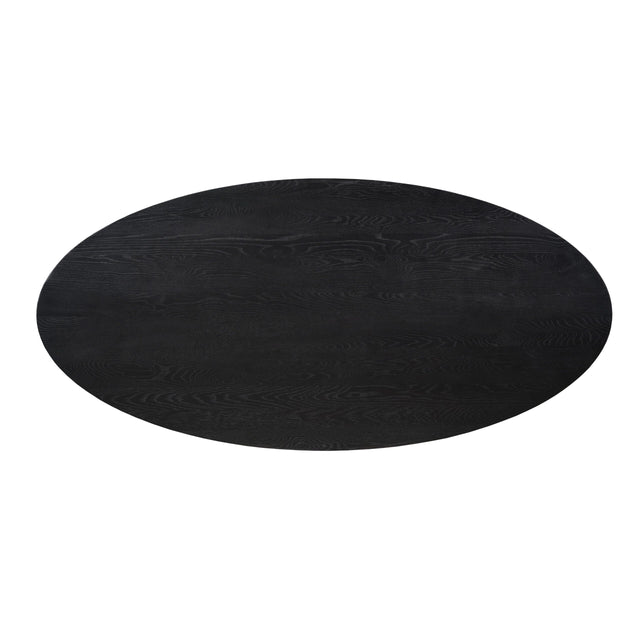 Eiken Blad Ferris Ovaal 180 cm Zwart Starfurn