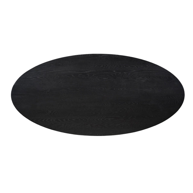 Eiken Blad Ferris Ovaal 280 cm Zwart Starfurn