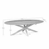 Eiken eettafel Ferris | Ovaal 210 cm | Naturel | Poot Sand Starfurn