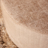 Hocker - Beige - Stof - 80 cm - Rond Ottomans Starfurn