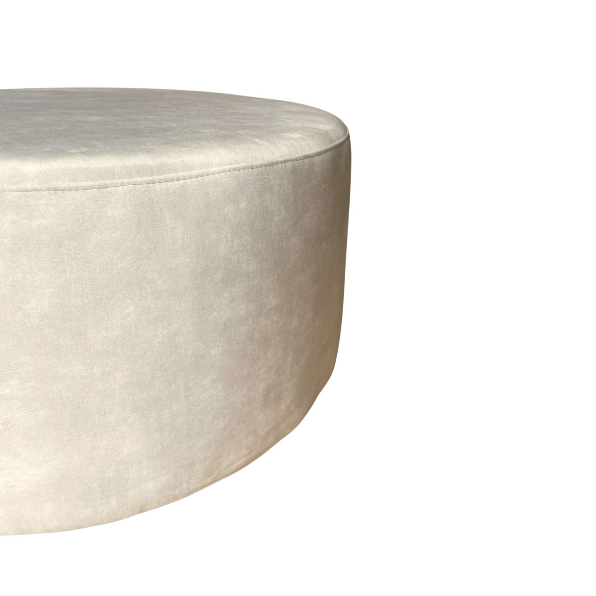Hocker - Rond - Crème - 80 cm Ottomans Starfurn