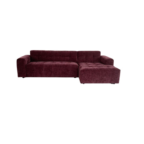 Hoekbank Ruby - Paars - Stof - 2,5-zits met lounge rechts Starfurn