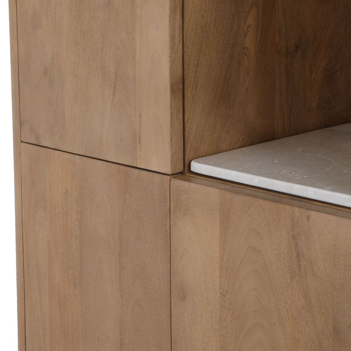 Inglegplank Vakkenkast Dallas Beige Marmer Set van 2 Starfurn