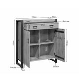 Kabinet kast Britt | 100 cm Starfurn