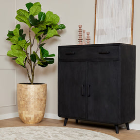 Kabinet Kast Omaha Zwart 100 cm Starfurn