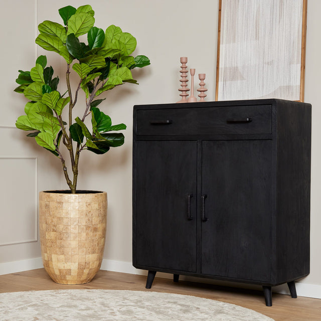 Kabinet Kast Omaha Zwart 100 cm Starfurn