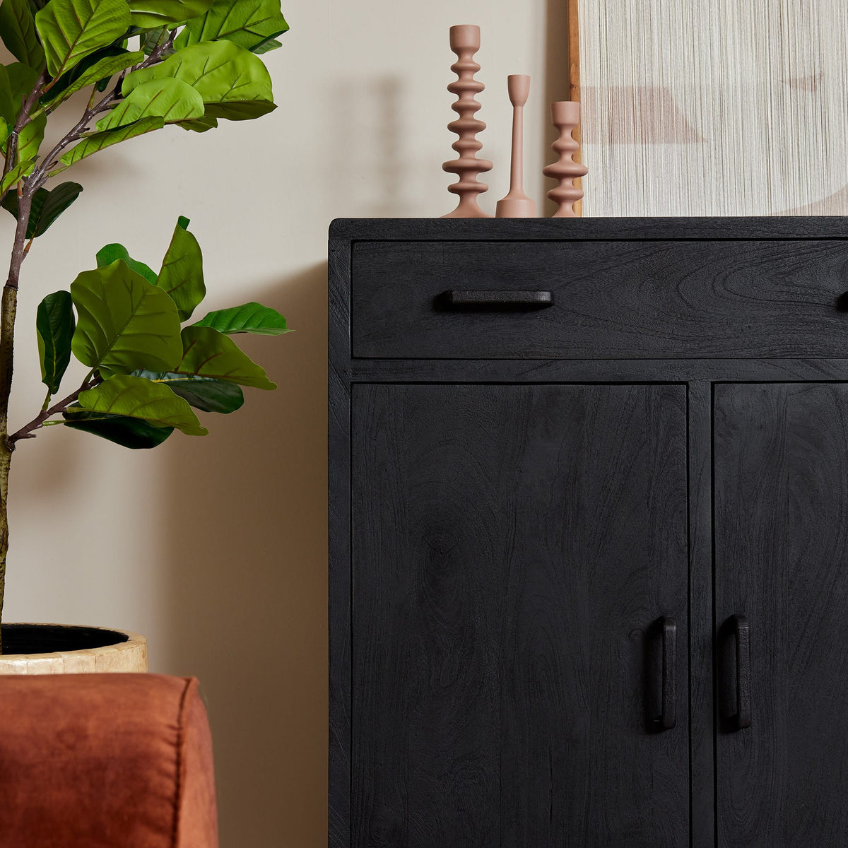 Kabinet Kast Omaha Zwart 100 cm Starfurn