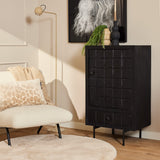 Kabinet kastje Brandy Zwart Mangohout 60 cm Starfurn