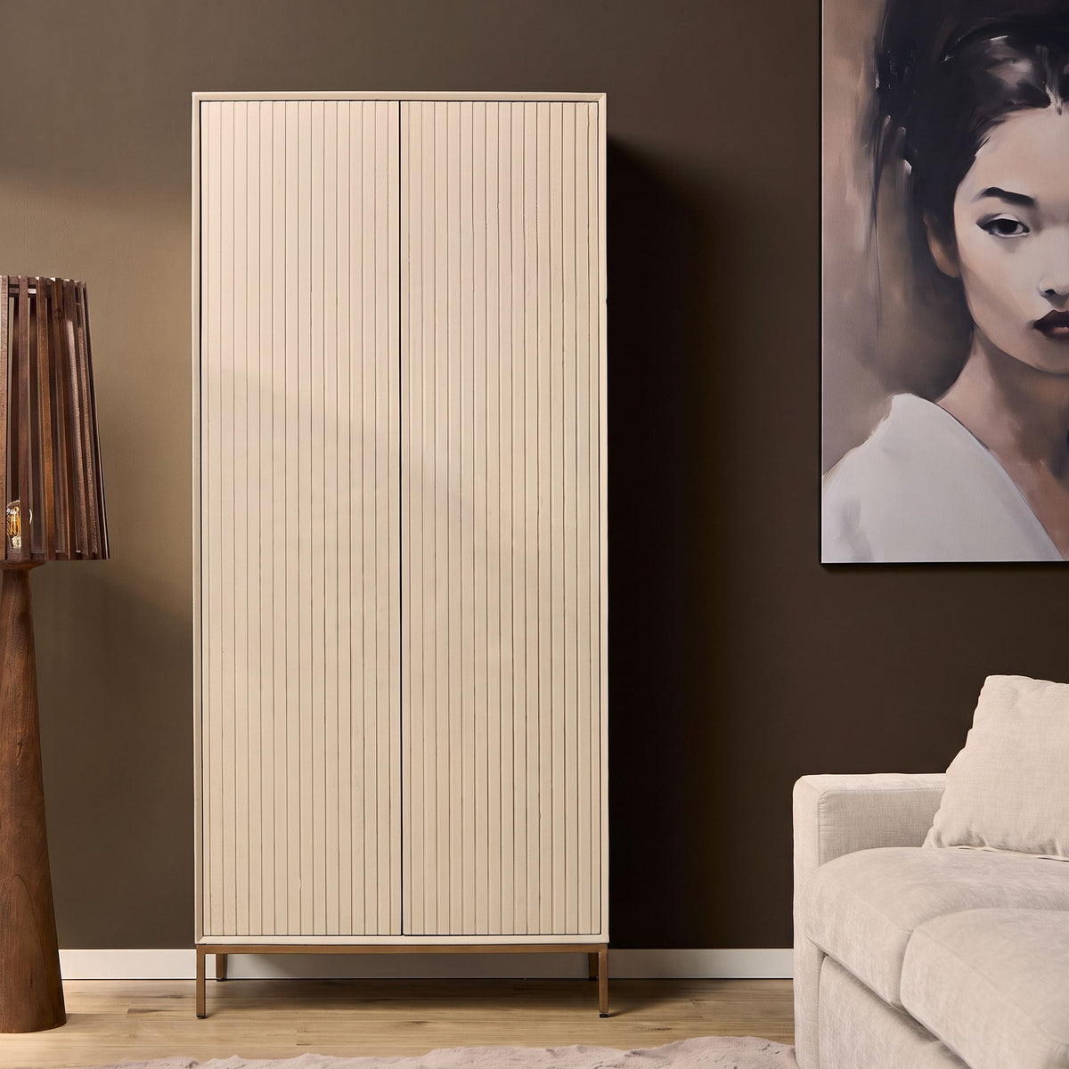 Kabinet Madison Zand Mangohout 90 cm Starfurn