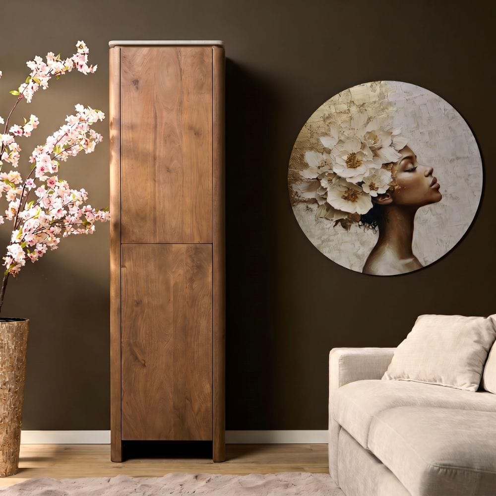 Kabinetkast Dallas Naturel Mangohout 55 cm Starfurn