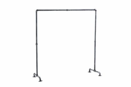Kledingrek Jersey – Metaal – Zilver – Industrieel Design – Verstelbare Breedte Kapstok Knuska