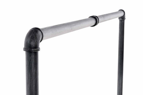 Kledingrek Jersey – Metaal – Zilver – Industrieel Design – Verstelbare Breedte Kapstok Knuska