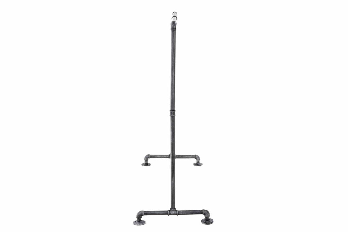 Kledingrek Jersey – Metaal – Zilver – Industrieel Design – Verstelbare Breedte Kapstok Knuska