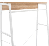 Kledingrek Luton met Legplanken – Hout & Metaal – Naturel/Wit – Modern Design Kapstok Knuska