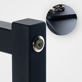 Kledingrek Melva Zwart – Industrieel Design – Metaal – Extra Sterk (100 kg) Kapstok Knuska