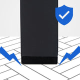 Kledingrek Melva Zwart – Industrieel Design – Metaal – Extra Sterk (100 kg) Kapstok Knuska