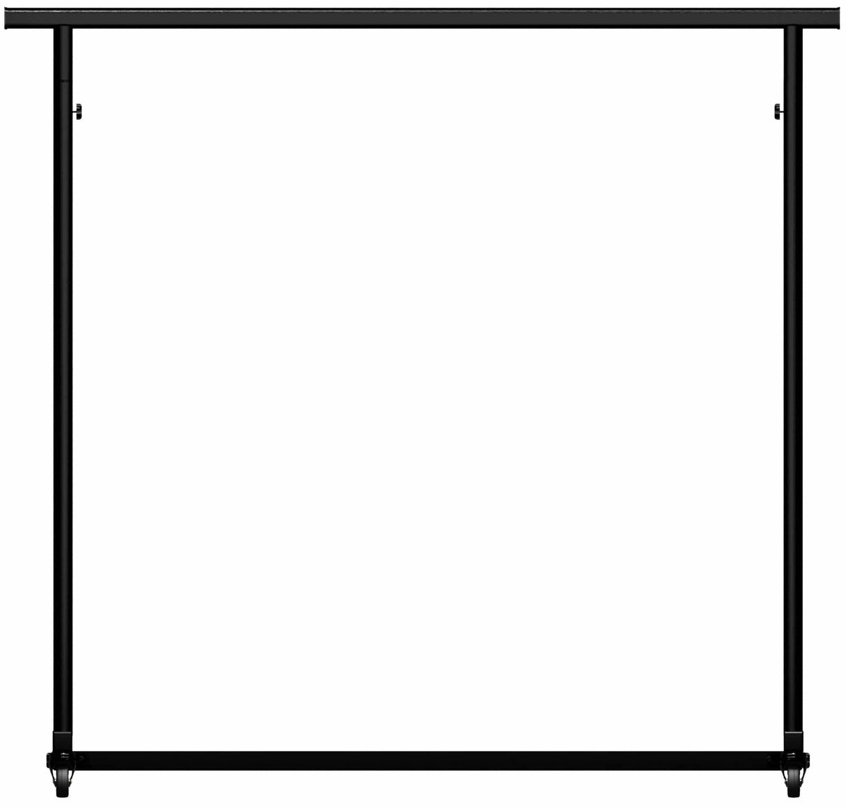 Kledingrek Soran Zwart – Verstelbaar & Verrijdbaar – Metaal – Modern Design Kapstok Knuska