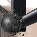 Kledingstang Fenton Zwart – Wand- en Plafondmontage – Metaal – Modern Design Kapstok Knuska