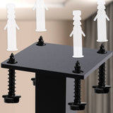 Kledingstang Fenton Zwart – Wand- en Plafondmontage – Metaal – Modern Design Kapstok Knuska