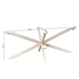 Matrixpoot Zand Ovaal/Rechthoek 190 cm Koker 4x8 cm Starfurn