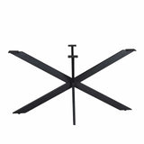 Matrixpoot Zwart Ovaal/Rechthoek 140 cm Koker 2,5x7,5 cm Starfurn
