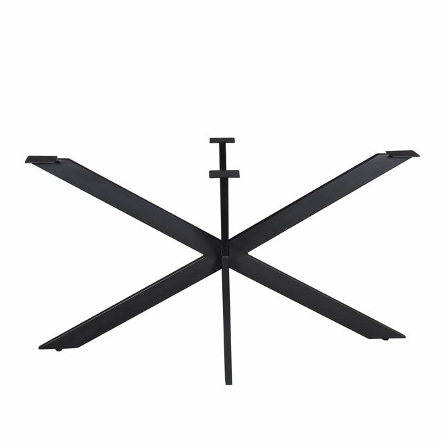 Matrixpoot Zwart Ovaal/Rechthoek 140 cm Koker 2,5x7,5 cm Starfurn