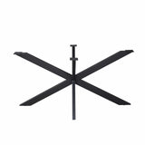 Matrixpoot Zwart Ovaal/Rechthoek 140 cm Koker 4x8 cm Starfurn