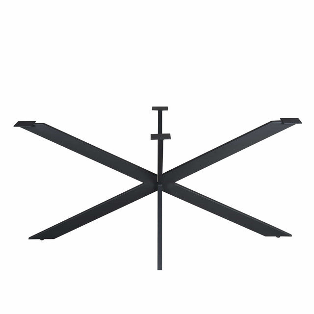 Matrixpoot Zwart Ovaal/Rechthoek 160 cm Koker 2,5x7,5 cm Starfurn
