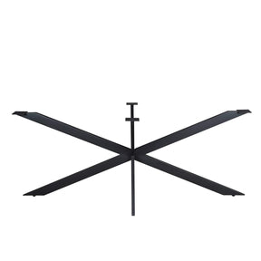 Matrixpoot Zwart Ovaal/Rechthoek 190 cm Koker 2,5x7,5 cm Starfurn