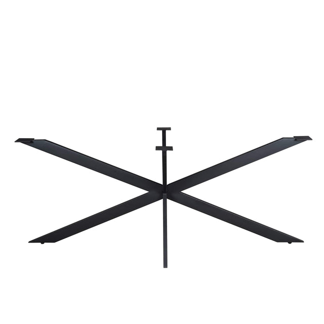 Matrixpoot Zwart Ovaal/Rechthoek 190 cm Koker 2,5x7,5 cm Starfurn