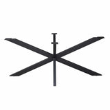 Matrixpoot Zwart Ovaal/Rechthoek 190 cm Koker 4x8 cm Starfurn