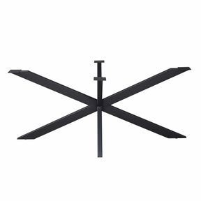 Matrixpoot Zwart Ovaal/Rechthoek 190 cm Koker 4x8 cm Starfurn