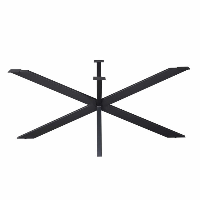 Matrixpoot Zwart Ovaal/Rechthoek 190 cm Koker 4x8 cm Starfurn
